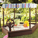 Jak vyrobit dětské pískoviště vlastníma rukama: kresby, fotografie